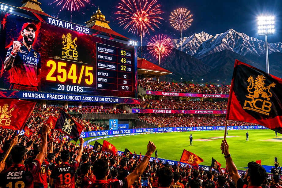 RCB vs GT Highlights featuring Rajat Patidar and Virat Kohli during IPL 2026 playoff win