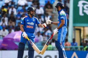 India vs Afghanistan 2nd ODI Match Highlights featuring Shubman Gill and Ishan Kishan during India's 170-run victory at Ekana Stadium