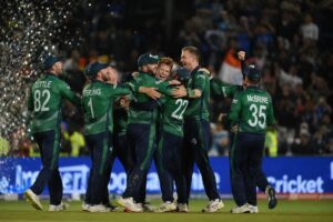 Ireland vs India 2nd T20I Full Scorecard showing Ireland's historic 1-run victory over India in Belfast