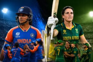 South Africa Women Scorecard featuring Marizanne Kapp's unbeaten innings against India Women in ICC Women's T20 World Cup 2026