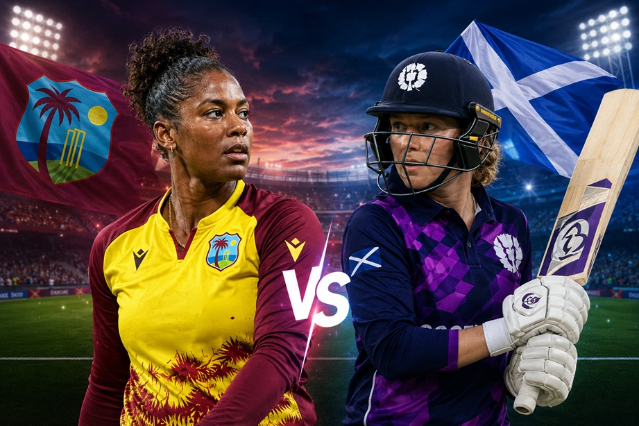 West Indies Women Live Score during ICC Women's T20 World Cup match against Scotland Women