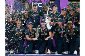 Australia Women's T20 Title celebration after defeating England in the ICC Women's T20 World Cup 2026 Final at Lord's