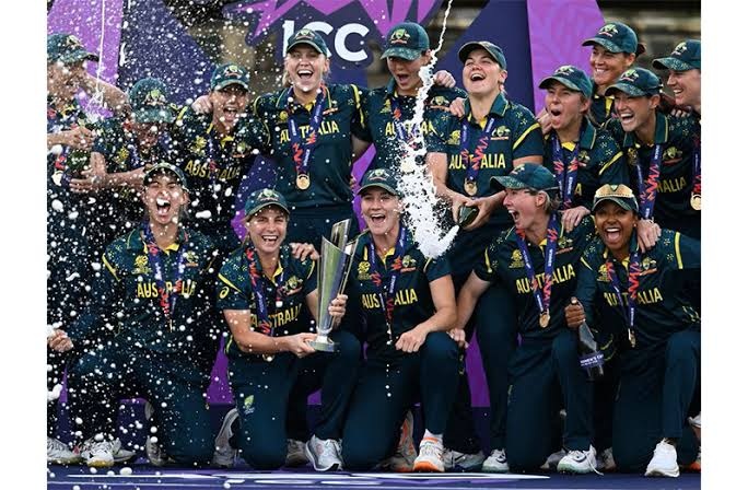 Australia Women's T20 Title celebration after defeating England in the ICC Women's T20 World Cup 2026 Final at Lord's