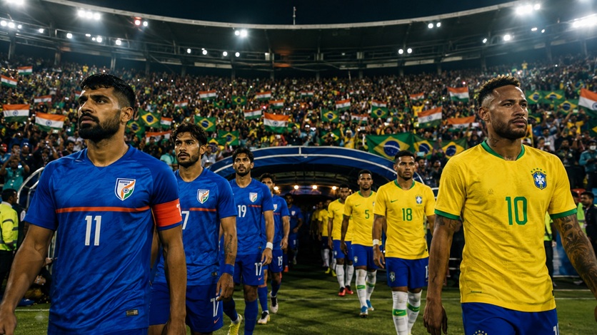 Brazil vs India Kolkata Friendly at Salt Lake Stadium