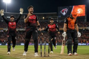 Desert Vipers vs Perth Scorchers Result - Desert Vipers celebrate thrilling one-wicket victory in Global Super League 2026