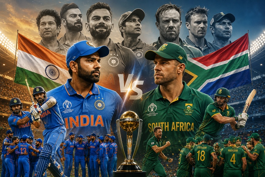 India vs South Africa Timeline featuring the India National Cricket Team and South Africa National Cricket Team during a historic international cricket match