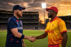 Namibia vs Zimbabwe Timeline 2025 featuring all T20I matches, scorecards, records and World Cup qualifier