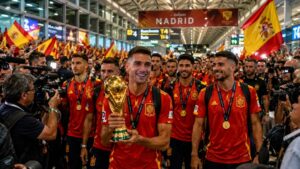 Spain Heroes Welcome 2026 as World Cup champions celebrate with fans during the Madrid victory parade