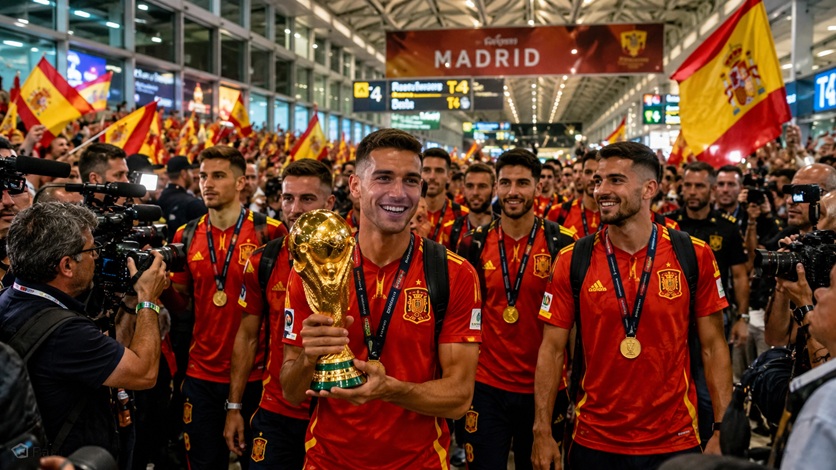 Spain Heroes Welcome 2026 as World Cup champions celebrate with fans during the Madrid victory parade