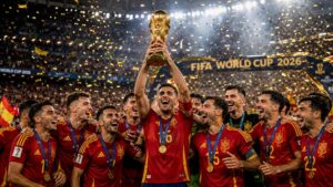 Spain World Cup final highlights featuring Ferran Torres scoring the winning goal against Argentina in the 2026 FIFA World Cup Final
