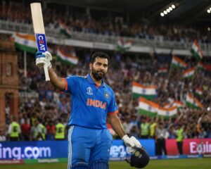 Rohit Sharma retirement speculation during England ODI series as the Indian captain acknowledges the crowd at Lord's Cricket Ground.