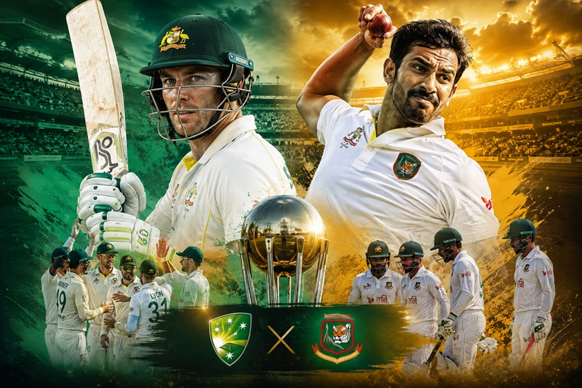 Australia vs Bangladesh 2nd Test 2026 complete score summary and player runs