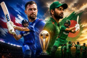 Bangladesh vs England complete scorecard showing Dawid Malan 140 runs and England's 137-run victory