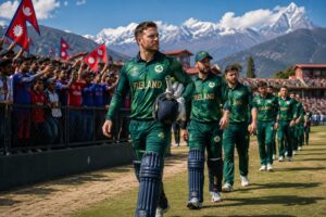 Ireland Nepal 2026 Timeline featuring Ireland and Nepal cricket teams, matches and upcoming white-ball series