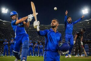 MI London 2026 Scorecard featuring Will Jacks, Nicholas Pooran and Rashid Khan during The Hundred 2026 match against Manchester Super Giants