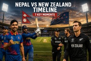 Nepal vs New Zealand Timeline: key cricket moments and future rivalry