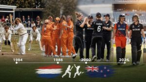 Netherlands Women New Zealand Women History 1984 to 2026 cricket timeline