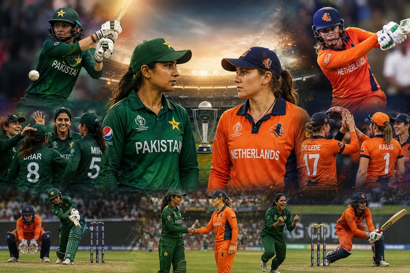 Netherlands Women vs Pakistan Women cricket team timeline and history 2026