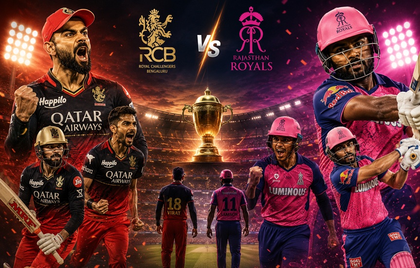 RCB vs RR Timeline complete IPL history from 2008 to 2026