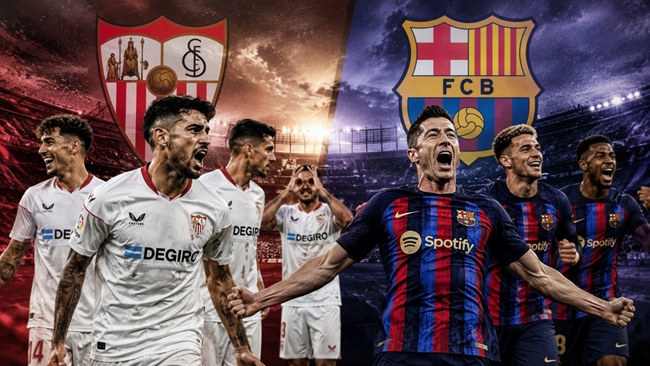 Sevilla Barcelona Timeline 2026 featuring historic matches and rivalry