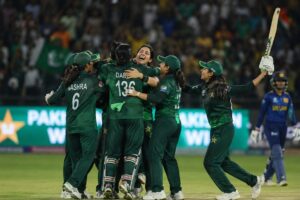 Sri Lanka Women 3rd T20I Scorecard showing Pakistan Women defeating Sri Lanka Women by 4 wickets at Dambulla