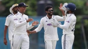 Sri Lanka vs India 1st Test 2026 complete scorecard showing India's 165-run victory