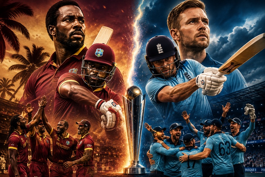 West Indies vs England Timeline showing key moments in cricket rivalry