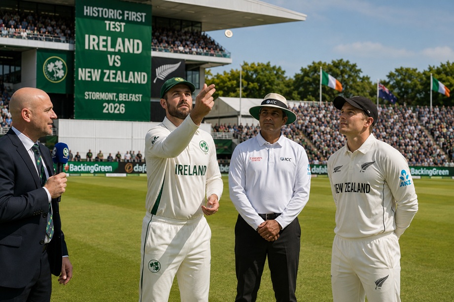 Ireland vs New Zealand Timeline 2026 first Test at Stormont Belfast featuring Tom Blundell and Rachin Ravindra