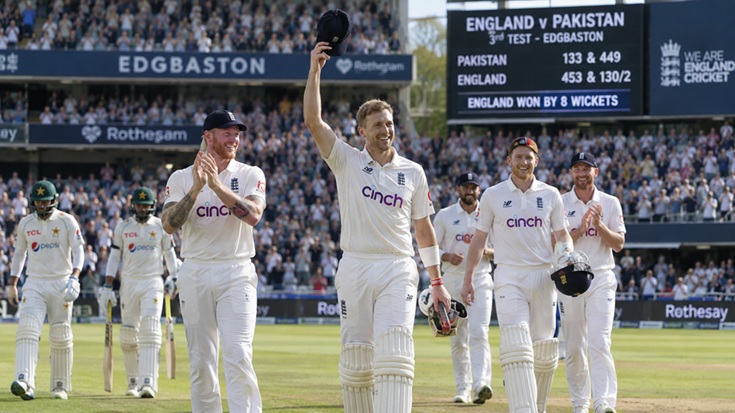 England Pakistan 3rd Test Scorecard 2026 as England win by 8 wickets at Edgbaston
