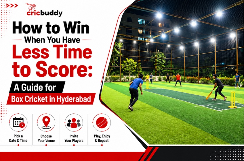 Box Cricket in Hyderabad winning tips during a high-pressure 12-over match
