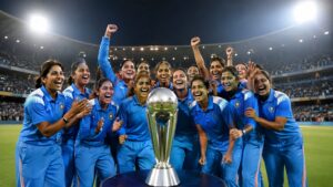 India Women Champions Trophy 2027 featuring Indian women cricketers and Champions Trophy