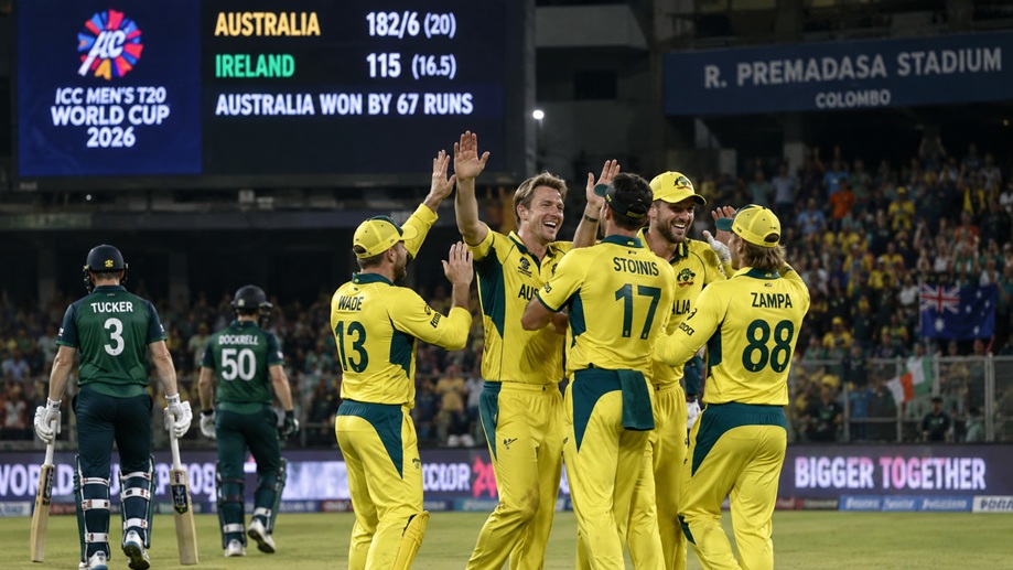 Ireland Australia 2026 Scorecard showing Australia’s 67-run win over Ireland in the ICC Men’s T20 World Cup 2026