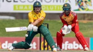 Namibia Zimbabwe 5th Match Scorecard 2026 showing Zimbabwe's five-wicket victory