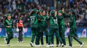Pakistan vs Hong Kong Scorecard 2026 showing Pakistan Women celebrating their 72-run victory in the Women's Asia Cup