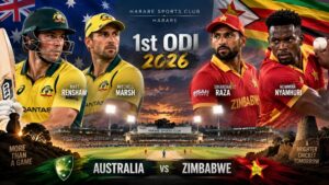 Australia vs Zimbabwe 1st ODI 2026 at Harare Sports Club