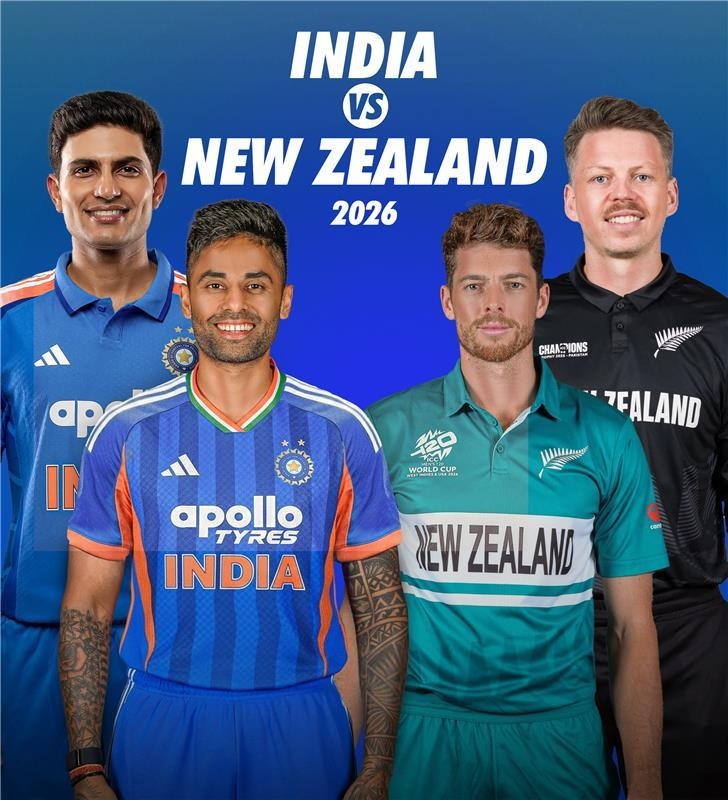 India vs New Zealand T20I series 2026 promotional image