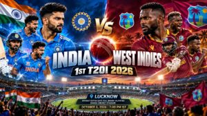 India vs West Indies 1st T20I 2026 match preview at Ekana Stadium